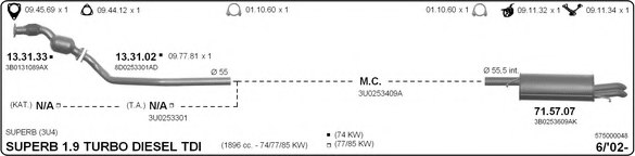 IMASAF 575000048 Exhaust System